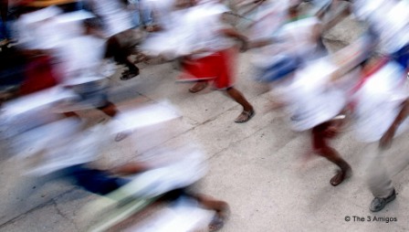 The Tarahumara people running