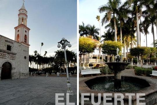 El Fuerte plaza and church
