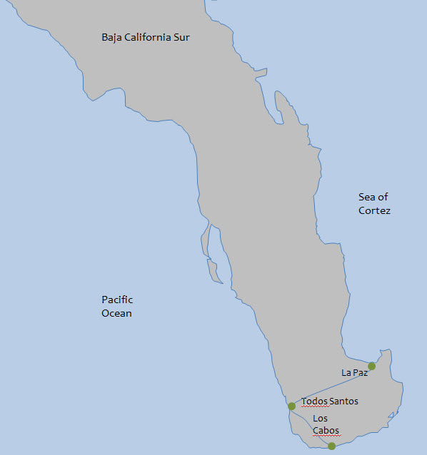 Baja Sur Map