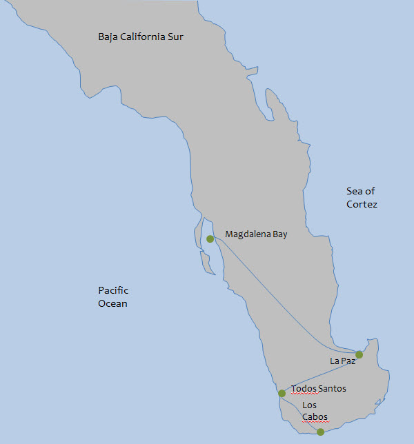 Baja Sur Map